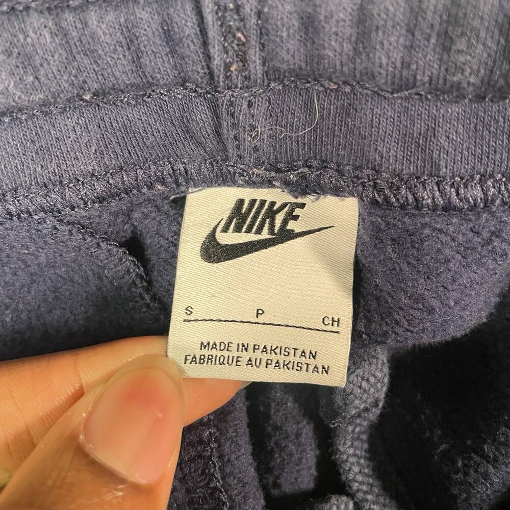 Nike Women’s Small Blue Fleece Jogger Sweatpants Swoosh Logo - Picture 5 of 10